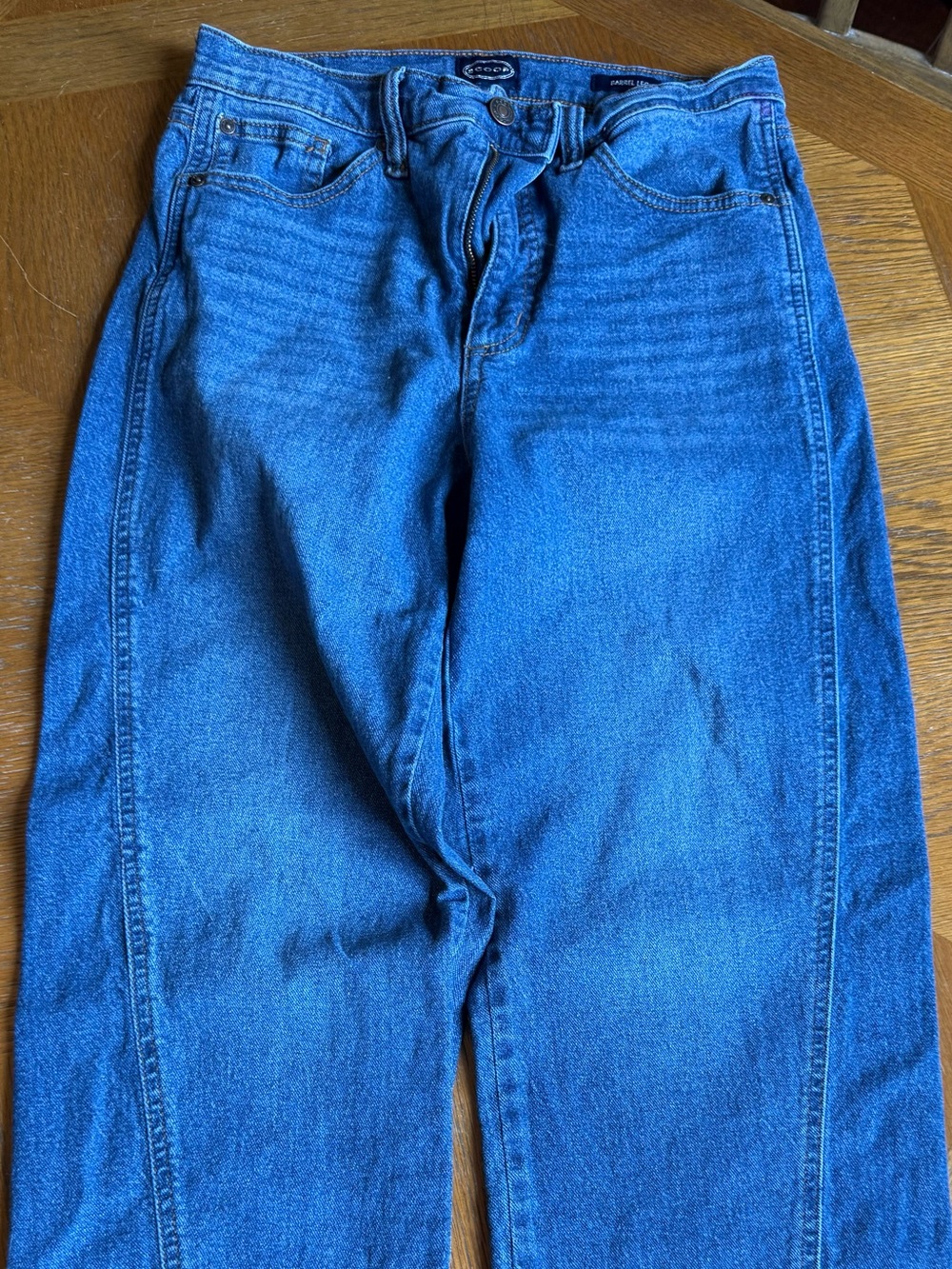 Barrel High-Waist Straight Leg Jeans - Deep Blue by Scoop